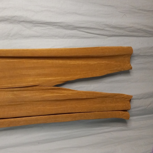 Slinky Brand P1X 1X Pants Light Golden Brown Elastic Waist Stretchy Knit - Picture 5 of 9
